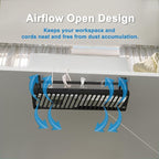 PAVSTINE Under Desk Cable Management Tray, 17 in Metal Cable Tray Basket - Image 3