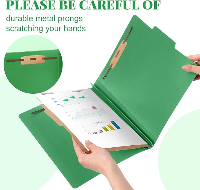 Skyygemm 36 Pcs Classification Folders Letter Size, 1 Divider Pressboard File - Image 4