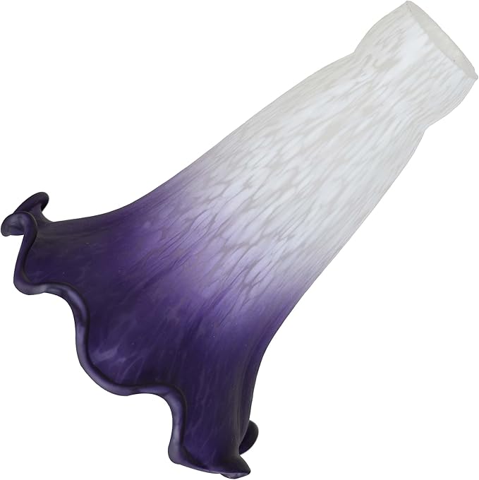 Bieye LS102S Lily Flower Blown Glass Lampshade by Bieye