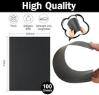 100 Sheets Black Cardstock 8.5 x 11 Thick Paper, Goefun 80lb Card Stock Printer - Image 2