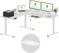 FLEXISPOT L Shaped Standing Desk, 71 x 63 Inch Electric Height Adjustable by FlexiSpot