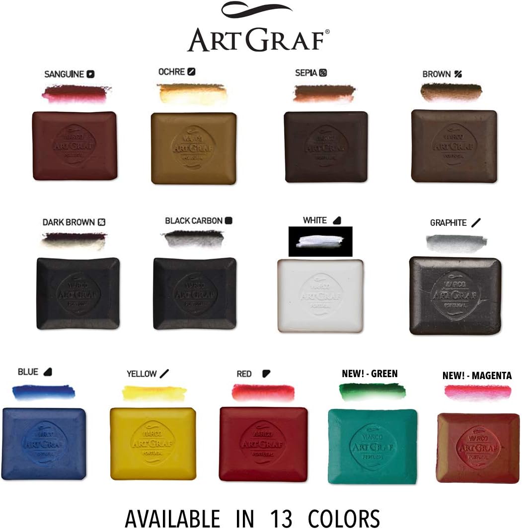 art graf water soluble tailors chalk shaped watercolor showing dimensions