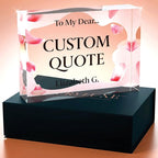 Personalized Gifts, Custom Quote Block Letter Board, Crystal-Clear Acrylic - Image 4