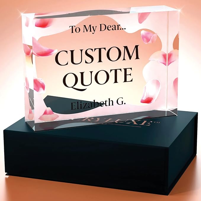 Personalized Gifts, Custom Quote Block Letter Board, Crystal-Clear Acrylic - Image 4
