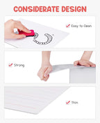 GAMENOTE White Board Dry Erase, Small Magnetic Lined White Board Set, Double - Image 3