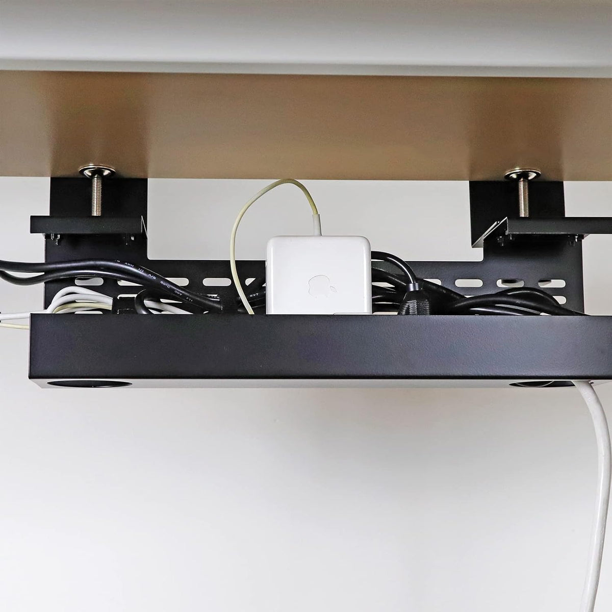 AEONS Under Desk Cable Management Tray Wire Cord Organizer Removable C Clamp ...