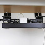 AEONS Under Desk Cable Management Tray Wire Cord Organizer Removable C Clamp - Image 5