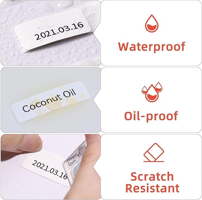 Risio Thermal Labels 2"x1.18", 220 Labels/Roll, Waterproof, Oil-Resistant - Image 3