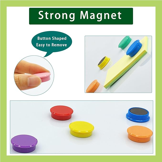 PYJLBX Fridge Magnets, 10 Pack Strong Refrigerator Magnets, Colorful Cute Mini - Image 2