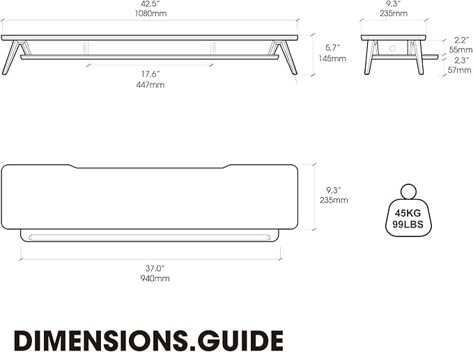 Fenge Dual Monitor Stand, Monitor Stands Riser - Image 3