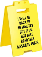 Smilelife Funny Office Cubicle Decor Will Be Back In 10Minutes Desk Sign Team by Smilelife
