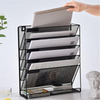 Kuntine.B 6-Tier Wall File Organizer Hanging File Organizer Cubicle Organizer - Image 7