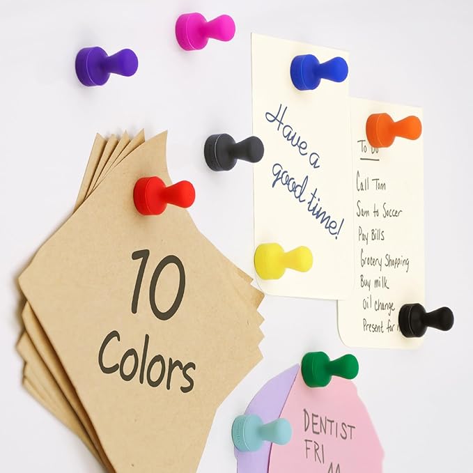 SMART&COOL Silicone Anti Scratch Push Pin Refrigerator Magnets, Thumbtack - Image 6