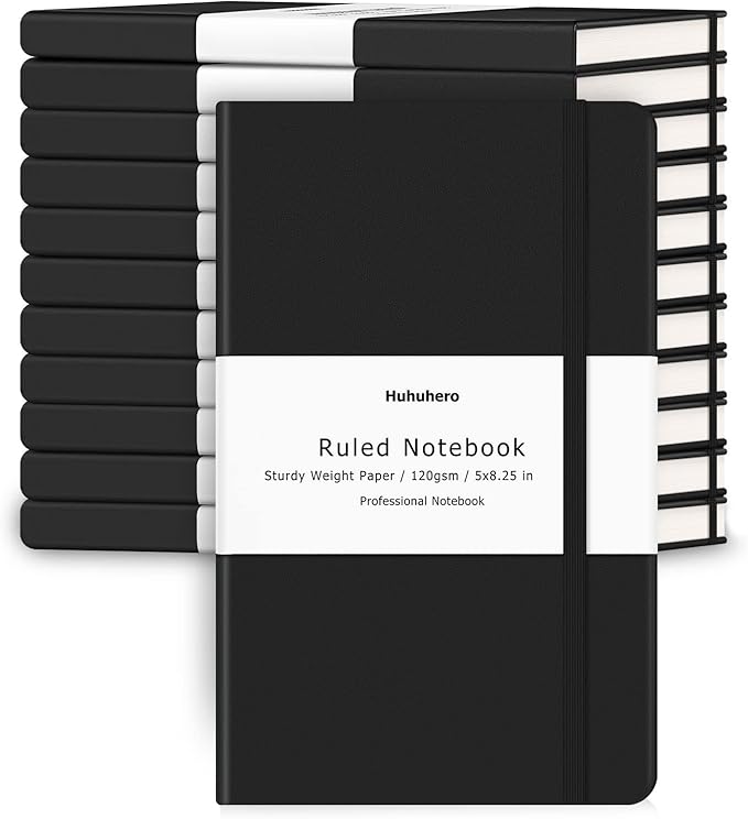 Huhuhero Notebooks Journal, Ruled Notebook, Premium Thick Paper Lined Journal by Huhuhero