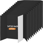 Henoyso 12 Pcs 14 x 22 Inch Black Trifold Poster Board Large Tri Fold by Henoyso
