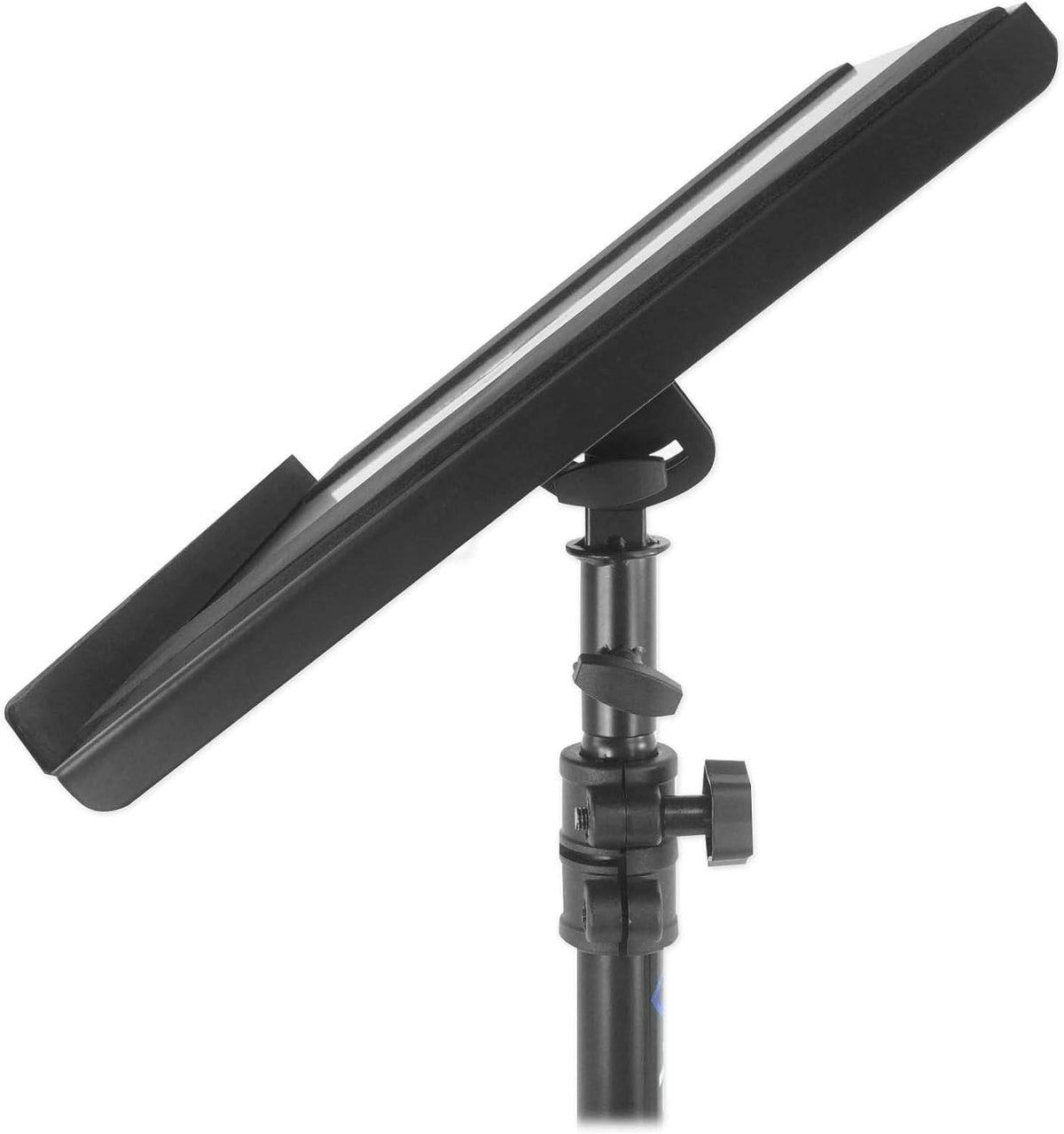Rockville RLS68 Adjustable DJ Laptop, Tablet Tripod Stand with Dual Trays