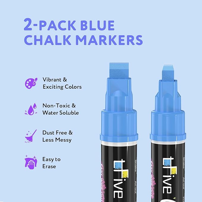 TFIVE Blue Liquid Chalk Markers - Image 2