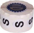 Clothing Size Stickers by Kenco - 0.875" Adhesive Apparel Circle Size Stickers - 2,500 Stickers Total (Small)