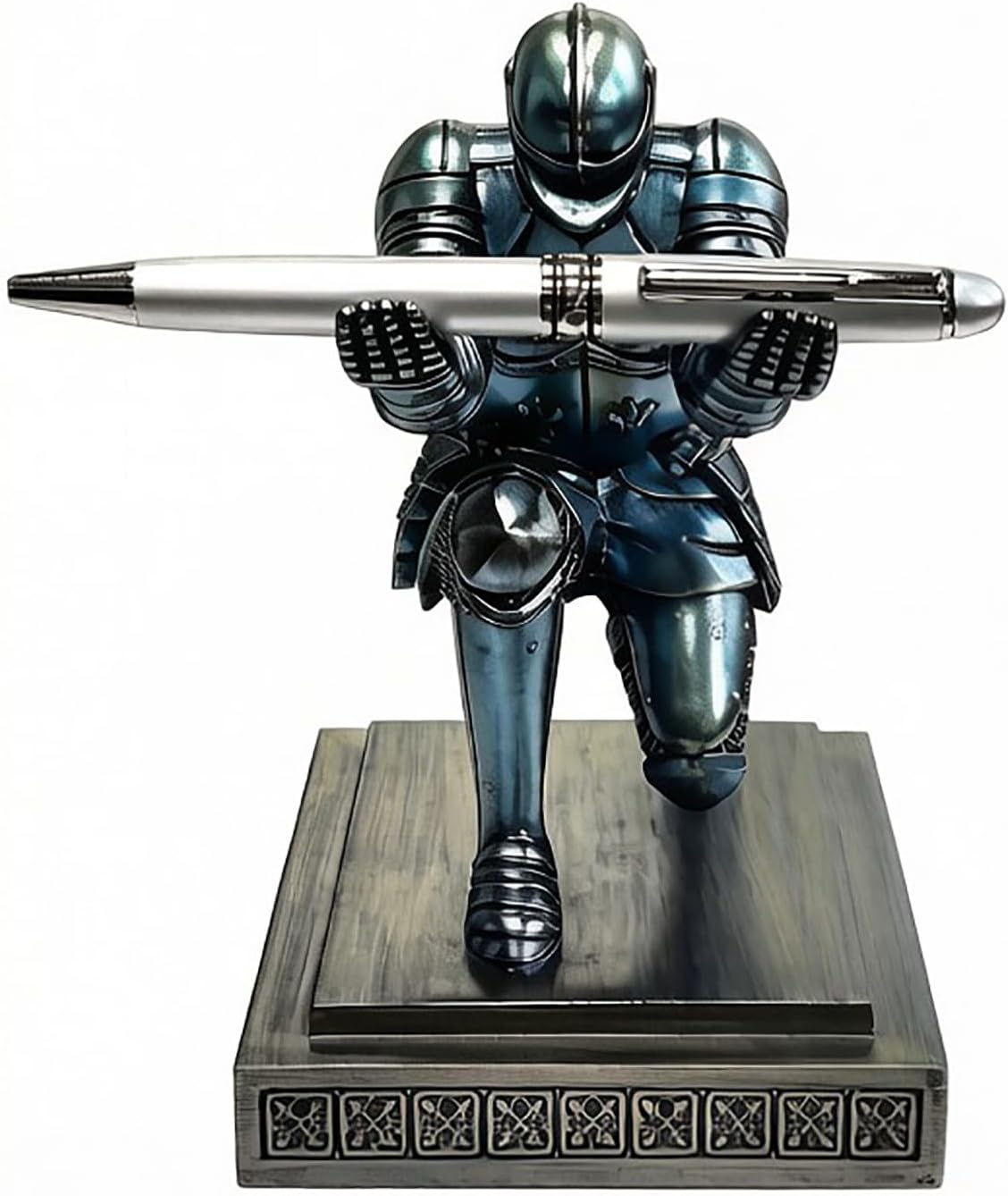 Knight Pen Holder Pen Stand Desk Organizer and Accessories Blue