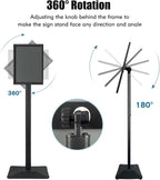 Golemas Sign Stand for Display, 11lbs Integrated Rod Heavy Duty Pedestal Floor - Image 5