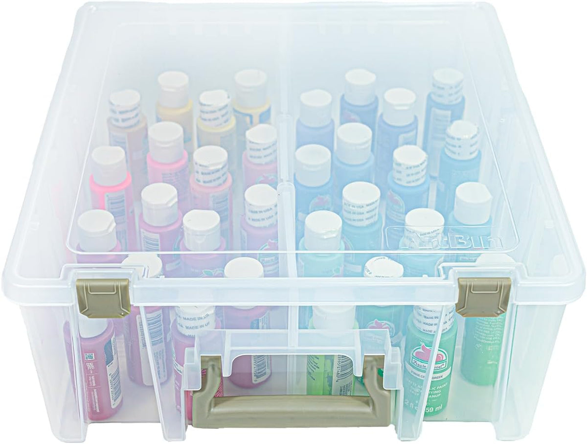 artbin super satchel double deep, 8-compartment craft box, main product view