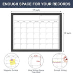 Dry Erase Calendar for Wall, 17x13 Inches Calendar Whiteboard for Wall - Image 4