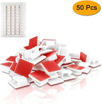 SOULWIT 50 Pcs Self Adhesive Cable Management Clips, Cable Organizers Sticky - Image 2