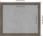 Amanti Art Grey Framed Magnetic Board 18x22 Small Vision Board - Image 3
