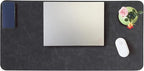 Huicon Faux Leather Desk Mat, 31.5"x15.7" Non-Slip PU Leather Desk Pad by Unknown