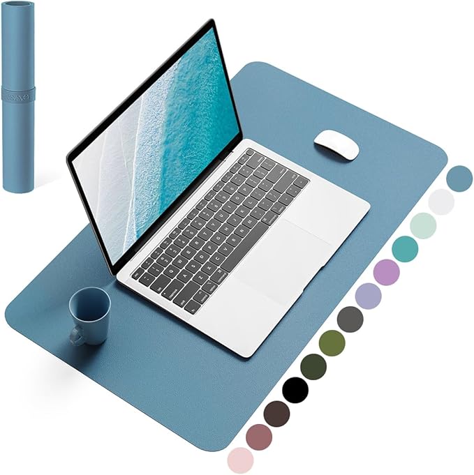 YSAGi Non-Slip Leather Desk Pad, Waterproof Laptop Computer Desk Keyboard Mat by YSAGi