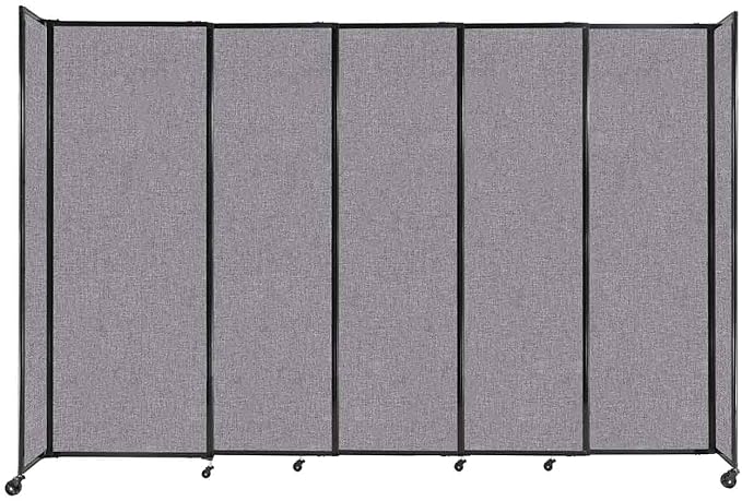 Versare Straightwall Sliding Portable Wall Partition | Freestanding Office by VERSARE