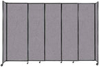 Versare Straightwall Sliding Portable Wall Partition | Freestanding Office by VERSARE