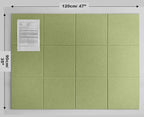 DECORITA Felt Wall Tiles | Large Cork Board Alternative | Aesthetic Felt - Image 2