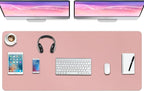 Boutilon Leather Desk Pad Protector, Non-Slip Mouse Pad, Laptop Desk Pad by Boutilon