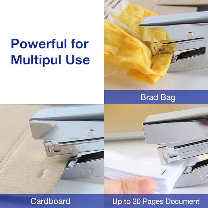 Stapler Heavy Duty with 1000 Staples and Staples Remover Set 20 Sheets Desktop - Image 5