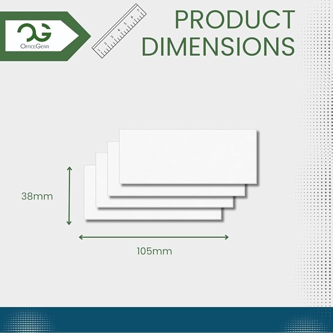 OfficeGear Shelf Edge Labels 38x105mm Custom Printable A4 Card - Image 4
