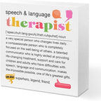 Speech Therapist Gift, Speech Therapy Gifts Wood Box Sign, Speech Pathologist by Unknown