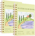 2-Packs 5"x7.5"Spiral Watercolor Paper Pad by Unknown
