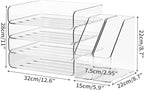 FANXIYQ 4-Tier Clear Acrylic Paper Tray Organizer - Image 5