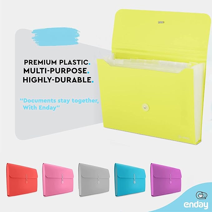 Accordion File Organizer 13 Pocket Expanding File Folder - Image 4