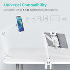 iPad Desk Mount, Adjustable Tablet Holder Clamp, 360 degree Rotation, Sturdy - Image 4