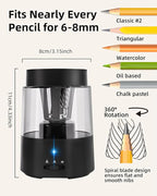 ZMOL Electric Pencil Sharpener, Automatic Pencil Sharpeners Kids, Battery - Image 3