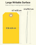 Uniclife 100 Pcs Yellow Blank Shipping Tags - Image 6