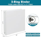 3 Ring Binder, LAYZZ 12 Pack 1 Inch Binders 3 Ring - Image 2