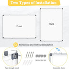 AMUSIGHT 3 Pack Double-Sided Magnetic Whiteboard, Aluminum Frame White Board - Image 2