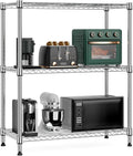 M MZG 750 lbs 3 Tier Storage Rack Metal Wire Shelving Unit, Storage Standing