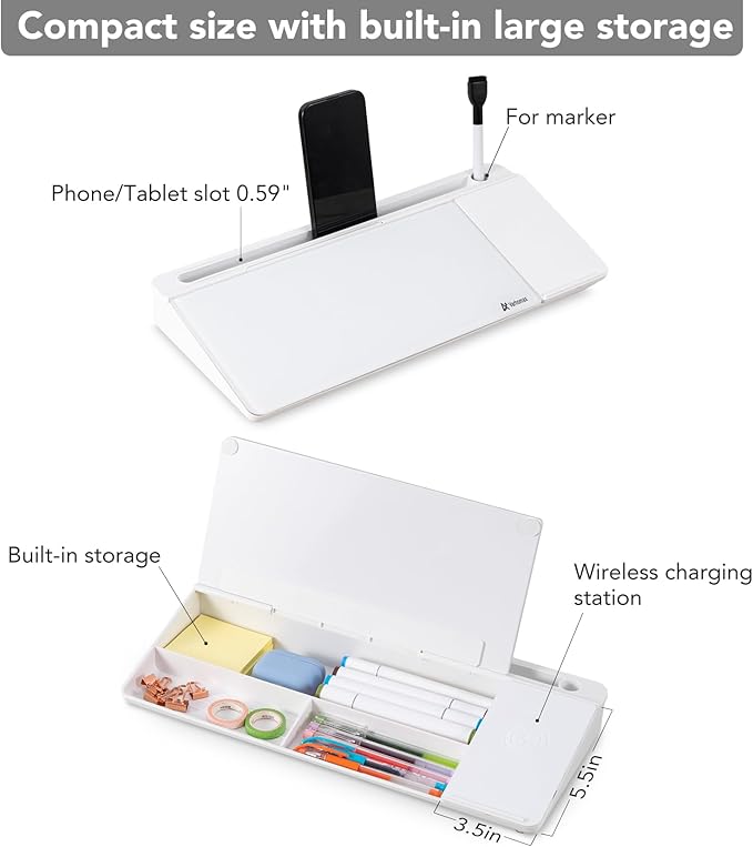 Varhomax Glass Desk Whiteboard - Image 6