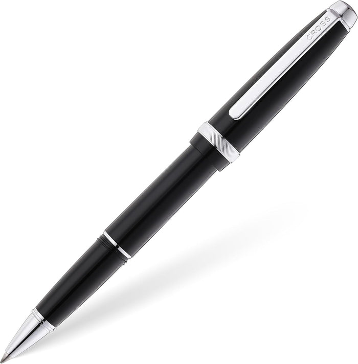 Cross Lume Obsidian Black Ballpoint Pen, Medium Point, Black Ink