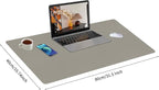 Bloss Grey Desk Mat, Leather Desk Pad, Desk Matt - Image 5