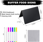 12PCS Mini Chalkboard Signs, Reusable Table Sign Chalk Board - Image 2